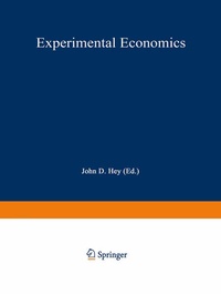 Enlarge image Cover: Experimental Economics - Physica