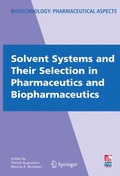 Cover: Solvent Systems and Their Selection in Pharmaceutics and Biopharmaceutics - Springer