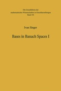 Cover: Bases in Banach Spaces I - Springer