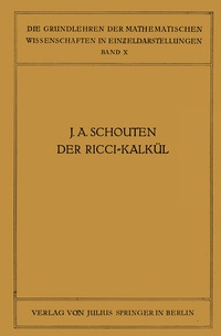 Abbildung von: Der Ricci-Kalkül - Springer
