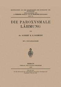 Abbildung von: Die Paroxysmale Lähmung - Springer