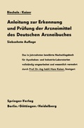Cover: Anleitung zur Erkennung und Pr&uuml;fung der Arzneimittel des Deutschen Arzneibuches - Springer