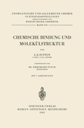 Cover: Chemische Bindung und Molek&uuml;lstruktur - Springer