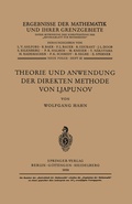 Cover: Theorie und Anwendung der direkten Methode von Ljapunov - Springer