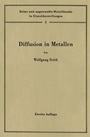 Cover: Diffusion in Metallen - Springer