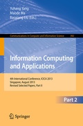 Cover: Information Computing and Applications - Springer
