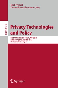 Abbildung von: Privacy Technologies and Policy - Springer