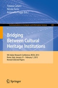 Cover: Bridging Between Cultural Heritage Institutions - Springer