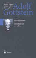 Cover: Adolf Gottstein - Springer