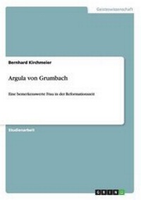 Enlarge image Cover: Argula von Grumbach - GRIN Publishing