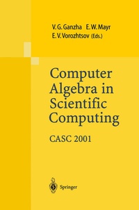 Enlarge image Cover: Computer Algebra in Scientific Computing CASC 2001 - Springer