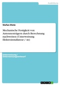 Cover: Mechanische Festigkeit Von Antennentragern Durch Berechnung Nachweisen (Unterweisung Elektroinstallateur / -In) - GRIN Verlag