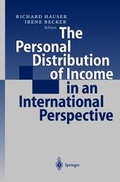 Cover: The Personal Distribution of Income in an International Perspective - Springer