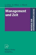 Cover: Management und Zeit - Physica
