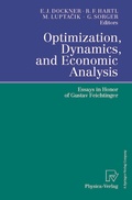 Cover: Optimization, Dynamics, and Economic Analysis - Physica
