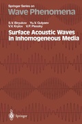 Cover: Surface Acoustic Waves in Inhomogeneous Media - Springer
