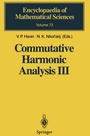 Cover: Commutative Harmonic Analysis III - Springer