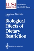 Cover: Biological Effects of Dietary Restriction - Springer