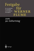Cover: Festgabe f&uuml;r Werner Flume - Springer