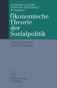 Abbildung von: Ökonomische Theorie der Sozialpolitik - Physica