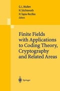 Cover: Finite Fields with Applications to Coding Theory, Cryptography and Related Areas - Springer