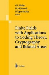 Enlarge image Cover: Finite Fields with Applications to Coding Theory, Cryptography and Related Areas - Springer