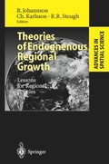 Cover: Theories of Endogenous Regional Growth - Springer