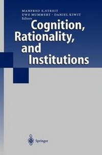 Enlarge image Cover: Cognition, Rationality, and Institutions - Springer