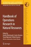 Cover: Handbook of Operations Research in Natural Resources - Springer