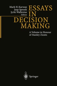 Enlarge image Cover: Essays In Decision Making - Springer