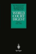 Cover: World Court Digest - Springer