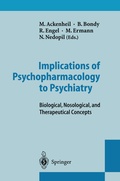 Cover: Implications of Psychopharmacology to Psychiatry - Springer