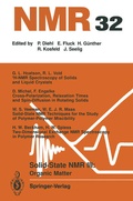 Cover: Solid-State NMR III Organic Matter - Springer