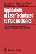 Cover: Applications of Laser Techniques to Fluid Mechanics - Springer