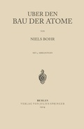 Cover: &Uuml;ber den Bau der Atome - Springer