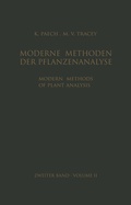 Cover: Modern Methods of Plant Analysis / Moderne Methoden der Pflanzenanalyse - Springer