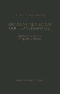 Enlarge image Cover: Modern Methods of Plant Analysis / Moderne Methoden der Pflanzenanalyse - Springer