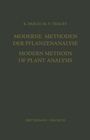 Cover: Moderne Methoden der Pflanzenanalyse / Modern Methods of Plant Analysis - Springer