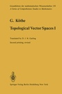Cover: Topological Vector Spaces I - Springer
