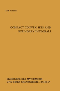 Enlarge image Cover: Compact Convex Sets and Boundary Integrals - Springer