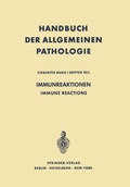 Cover: Immunreaktionen / Immune Reactions - Springer