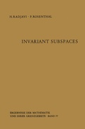 Cover: Invariant Subspaces - Springer