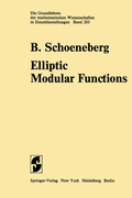 Cover: Elliptic Modular Functions - Springer