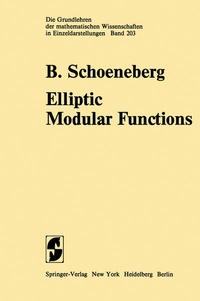 Enlarge image Cover: Elliptic Modular Functions - Springer