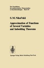Cover: Approximation of Functions of Several Variables and Imbedding Theorems - Springer