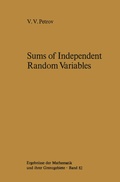 Cover: Sums of Independent Random Variables - Springer