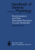 Cover: Electroreceptors and Other Specialized Receptors in Lower Vertrebrates - Springer