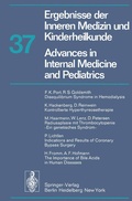 Cover: Ergebnisse der Inneren Medizin und Kinderheilkunde / Advances in Internal Medicine and Pediatrics - Springer
