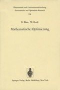 Cover: Mathematische Optimierung - Springer