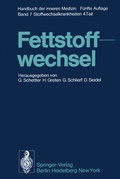 Cover: Fettstoffwechsel - Springer